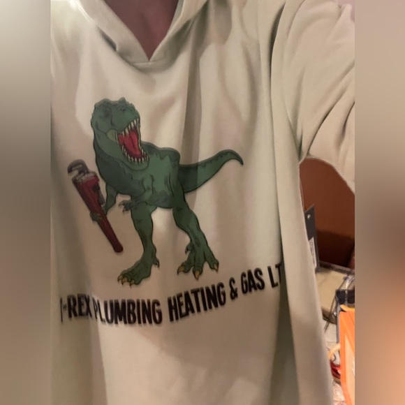🥊🦖T-Rex Plumbing Heating & Gas Ltd. Boxing Trainher Gym US XL Short Sleeve🦖🥊 - Picture 5 of 11